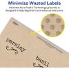 imageAvery Kraft Brown Round Labels with Sure Feed Technology 25quot Diameter Print to The Edge LaserInkjet Printable Labels 225 Total 2280825