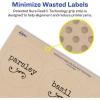 imageAvery Kraft Brown Round Labels with Sure Feed Technology 25quot Diameter Print to The Edge LaserInkjet Printable Labels 225 Total 22808One Size Pack of 5