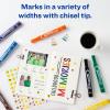 imageAvery MarksALot Permanent Markers Large DeskStyle Size Chisel Tip Water and Wear Resistant 12 Assorted Markers 24800