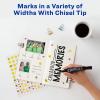 imageAvery MarksALot Permanent Markers Regular DeskStyle Size Chisel Tip Water and Wear Resistant 24 Assorted Markers 9818748 markers