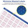 imageAvery Matte White Removable Square Labels Sure Feed Technology PrinttoTheEdge 34quot x 34quot 1200 Removable Labels LaserInkjet Printable8 000 labels