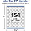 imageAvery Matte White Round Labels Sure Feed Technology 12quot Diameter 3850 Matte White Printable Labels38 500 Labels