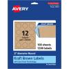 imageAvery Matte White Round Labels Sure Feed Technology 2quot Diameter 300 Matte White Printable Labels1 200 labels