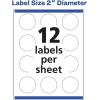 imageAvery Matte White Round Labels Sure Feed Technology 2quot Diameter 300 Matte White Printable LabelsGlossy White