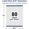 imageAvery Matte White Round Labels Sure Feed Technology 34quot Diameter 2000 Matte White Printable Labels4 000 Labels