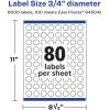 imageAvery Matte White Round Labels Sure Feed Technology 34quot Diameter 2000 Matte White Printable Labels8 000 Labels