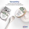 imageAvery Matte White Round Labels Sure Feed Technology 3quot Diameter 150 Matte White Printable Labels300 Labels
