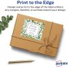 imageAvery Matte White Square Labels Sure Feed Technology 3quot x 3quot 150 Matte White Printable Labels600 Labels
