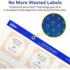 imageAvery Printable Blank Square Labels 2quot x 2quot Glossy Crystal Clear 120 Customizable Labels 22853Labels