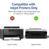 imageAvery Printable Heat Transfer Paper for Dark Fabrics 85quot x 11quot Inkjet Printer Compatible 5 Sheets of Iron On Transfer Paper Great for Custom Shirts Uniforms Gifts and More 3279White