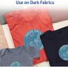imageAvery Printable Heat Transfer Paper for Dark Fabrics 85quot x 11quot Inkjet Printer Compatible 5 Sheets of Iron On Transfer Paper Great for Custom Shirts Uniforms Gifts and More 3279White