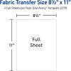 imageAvery Printable Heat Transfer Paper for Dark Fabrics 85quot x 11quot Inkjet Printer Compatible 5 Sheets of Iron On Transfer Paper Great for Custom Shirts Uniforms Gifts and More 3279White