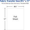 imageAvery Printable Heat Transfer Paper for Light Fabrics 85quot x 11quot Inkjet Printer Compatible 6 Sheets of Iron On Transfer Paper Great for Custom Shirts Uniforms Gifts and More 327185x11