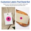 imageAvery Printable Round Labels Sure Feed Technology 34quot Diameter Neon Magenta Labels PrinttoTheEdge LaserInkjet 3200 Total Great for Price Stickers and Mailing Seals800 labels