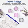 imageAvery Printable Round Labels with Sure Feed 2quot Diameter Glossy Clear 120 Customizable Labels 228252