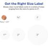 imageAvery Printable Round Labels with Sure Feed 2quot Diameter Glossy Clear 120 Customizable Labels 228252