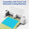 imageAvery Printable Sticker Paper 85quot x 11quot Matte White Repositionable Adhesive LaserInkjet Compatible 5 FullSize Label Sheets Great for Product Branding Cute Stickers Crafts and More 53202Bright Blue