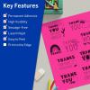 imageAvery Printable Sticker Paper 85quot x 11quot Matte White Repositionable Adhesive LaserInkjet Compatible 5 FullSize Label Sheets Great for Product Branding Cute Stickers Crafts and More 53202Neon Magenta