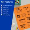imageAvery Printable Sticker Paper 85quot x 11quot Matte White Repositionable Adhesive LaserInkjet Compatible 5 FullSize Label Sheets Great for Product Branding Cute Stickers Crafts and More 53202Bright Orange