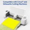 imageAvery Printable Sticker Paper 85quot x 11quot Matte White Repositionable Adhesive LaserInkjet Compatible 5 FullSize Label Sheets Great for Product Branding Cute Stickers Crafts and More 53202Neon Yellow