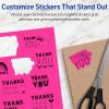 imageAvery Printable Sticker Paper 85quot x 11quot Matte White Repositionable Adhesive LaserInkjet Compatible 5 FullSize Label Sheets Great for Product Branding Cute Stickers Crafts and More 53202Neon Magenta