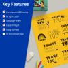 imageAvery Printable Sticker Paper 85quot x 11quot Matte White Repositionable Adhesive LaserInkjet Compatible 5 FullSize Label Sheets Great for Product Branding Cute Stickers Crafts and More 53202Bright Yellow