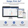 imageAvery Printable Sticker Paper 85quot x 11quot Matte White Repositionable Adhesive LaserInkjet Compatible 5 FullSize Label Sheets Great for Product Branding Cute Stickers Crafts and More 53202Bright Yellow