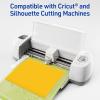 imageAvery Printable Sticker Paper 85quot x 11quot Matte White Repositionable Adhesive LaserInkjet Compatible 5 FullSize Label Sheets Great for Product Branding Cute Stickers Crafts and More 53202Bright Yellow