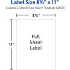 imageAvery Printable Sticker Paper 85quot x 11quot Matte White Repositionable Adhesive LaserInkjet Compatible 5 FullSize Label Sheets Great for Product Branding Cute Stickers Crafts and More 53202Matte White