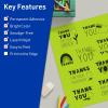 imageAvery Printable Sticker Paper 85quot x 11quot Matte White Repositionable Adhesive LaserInkjet Compatible 5 FullSize Label Sheets Great for Product Branding Cute Stickers Crafts and More 53202Bright Green