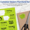 imageAvery Printable Sticker Paper 85quot x 11quot Matte White Repositionable Adhesive LaserInkjet Compatible 5 FullSize Label Sheets Great for Product Branding Cute Stickers Crafts and More 53202Bright Green
