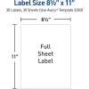 imageAvery Printable Sticker Paper 85quot x 11quot Matte White Repositionable Adhesive LaserInkjet Compatible 5 FullSize Label Sheets Great for Product Branding Cute Stickers Crafts and More 53202Matte White