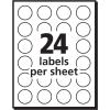 imageAvery Removable Print or Write Labels for Laser and Inkjet Printers 075 Inches Round Pack of 1008 54081 Pack