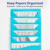 imageAvery Slide ampamp View Expanding File Folder 6 Pockets Letter Size 1 Sage Folder 73546Aqua