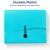 imageAvery Slide ampamp View Expanding File Folder 6 Pockets Letter Size 1 Sage Folder 73546Aqua
