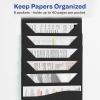 imageAvery Slide ampamp View Expanding File Folder 6 Pockets Letter Size 1 Sage Folder 73546Black