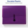 imageAvery Slide ampamp View Expanding File Folder 6 Pockets Letter Size 1 Sage Folder 73546Plum