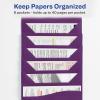 imageAvery Slide ampamp View Expanding File Folder 6 Pockets Letter Size 1 Sage Folder 73546Plum