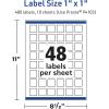 imageAvery TrueBlock Matte White Square Labels Sure Feed Technology 1quot x 1quot 480 Matte White Labels PrinttoTheEdge LaserInkjet Printable Great for Product Merchandising Stickers480 labels