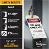 imageAvery UltraDuty Lockout Tagout Tags Kit 100lb PullStrength Print ampamp Assemble 15 Tags 575quot x 325quot 62404Danger Header