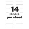 imageAvery White Asset Tag Labels 34quot x 112quot Laser Printable Tags 320 Waterproof Labels 61525114 x 234