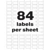imageAvery White Asset Tag Labels 34quot x 112quot Laser Printable Tags 320 Waterproof Labels 6152512 x 1