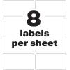 imageAvery White Asset Tag Labels 34quot x 112quot Laser Printable Tags 320 Waterproof Labels 61525334 x 2