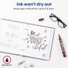 imageMarksALot Avery Permanent Markers Large DeskStyle Size Chisel Tip Water and Wear Resistant 12 Brown Markers 08881