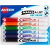 imageAVERY Marks A Lot Dry Erase Markers Low Odor White Board Markers with Bullet Tip 6 Assorted Colors 24481