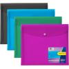 imageAvery Document Holder Envelope Holds 450 LetterA4Size Sheets 4Color 4Pack 73556Assorted