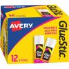 imageAvery Glue Sticks Washable Nontoxic Permanent Glue 127 oz Pack of 12 Glue Stics 00196