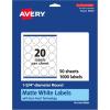 imageAvery Matte White Round Labels Sure Feed Technology 175quot Diameter 500 Matte White Printable Labels1 000 Labels