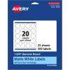 imageAvery Matte White Round Labels Sure Feed Technology 175quot Diameter 500 Matte White Printable Labels500 Labels
