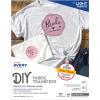 imageAvery Printable Heat Transfer Paper for Light Fabrics 85quot x 11quot Inkjet Printer Compatible 6 Sheets of Iron On Transfer Paper Great for Custom Shirts Uniforms Gifts and More 327185x11